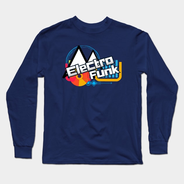 "Retro" Electro Funk. Long Sleeve T-Shirt by Invad3rDiz